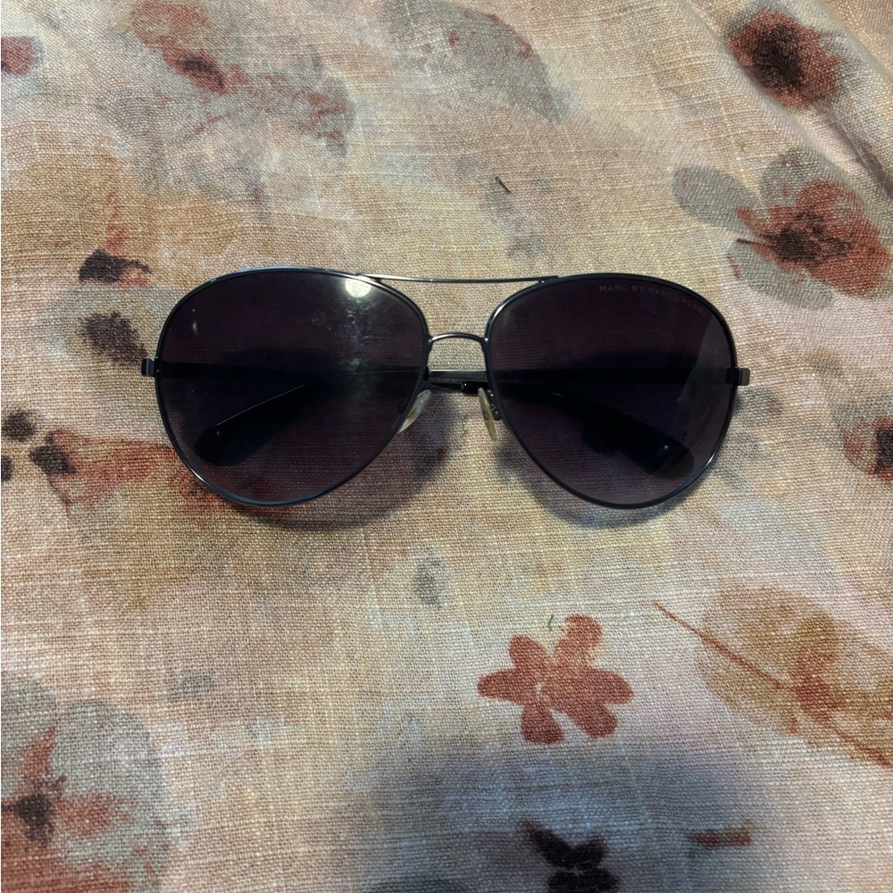 Marc Jacobs Black Aviator Sunglasses